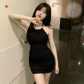 Đầm váy body cổ yếm hở lưng sang trọng quyến rũ VHTT02