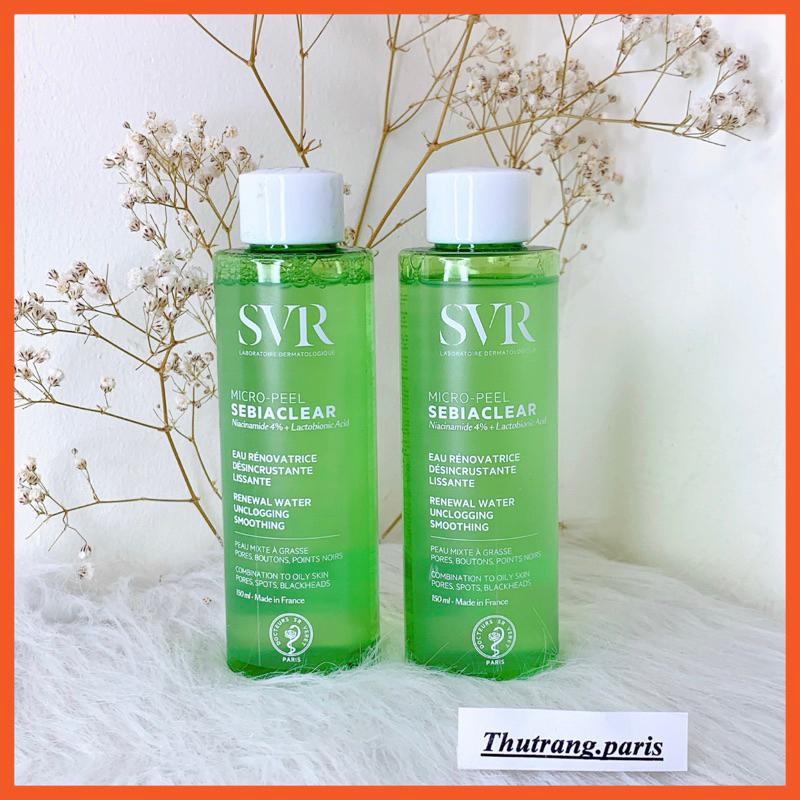 Toner SVR Sebiaclear Micro Peel Nước Cân Bằng thanh lọc, tẩy tế bào chết cho da dầu mụn 150ml
- Thutrang.Paris