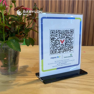 Menu mica a6, kệ menu mica để bàn, bảng mica lấy ngay