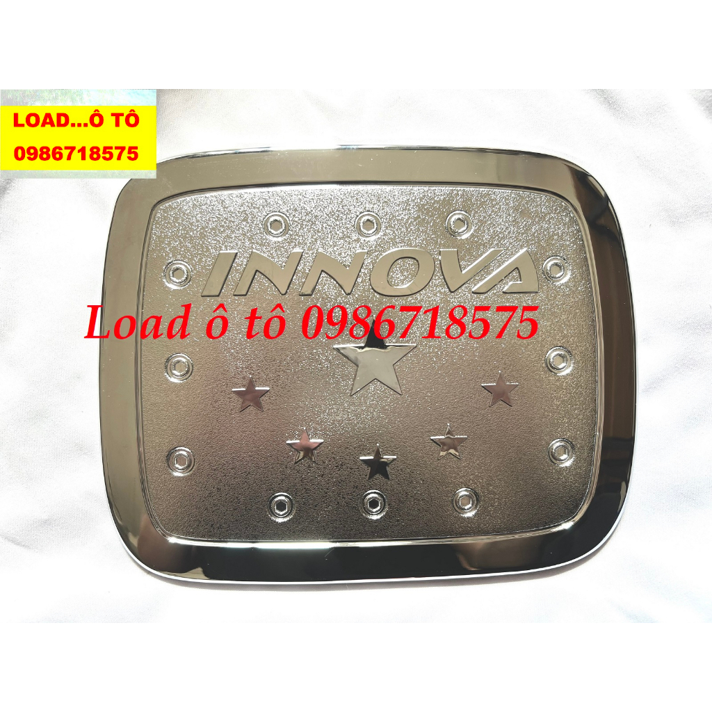 Ốp Nắp Bình Xăng Xe Toyota Innova 2008-2016 Mẫu Nhựa ABS Mạ Crom Sáng bóng
