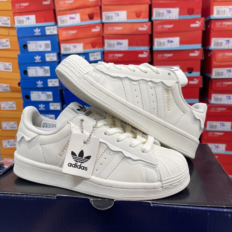 Giày Adidas SupperStar,Giày thể thao adidas sò trắng kem,sò cao cấp mẫu mới 2023 và quà tặng