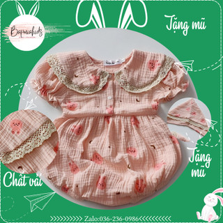 Set bodysuit tặng kèm TURBAN cho bé gái ⚡ 𝗙𝗥𝗘𝗘𝗦𝗛𝗜𝗣 ⚡