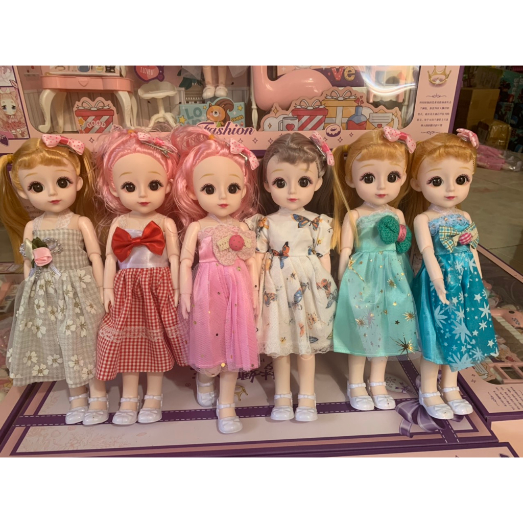 Búp bê barbie size 30cm có khớp linh hoạt mắt long lanh dễ thương quà tặng cho bé gái