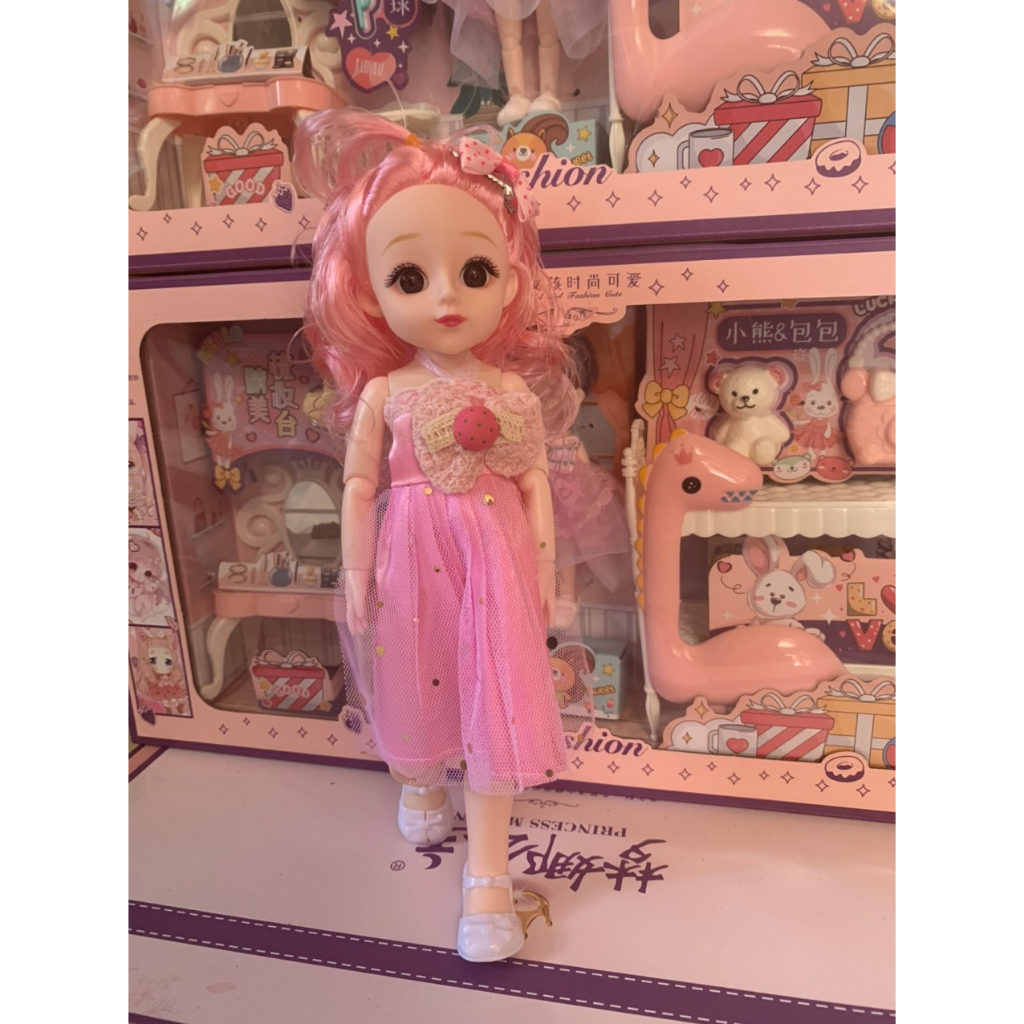 Búp bê barbie size 30cm có khớp linh hoạt mắt long lanh dễ thương quà tặng cho bé gái