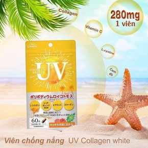 Viên uống chống nắng - bổ sung collagen giúp trắng da uv collagen white 60v