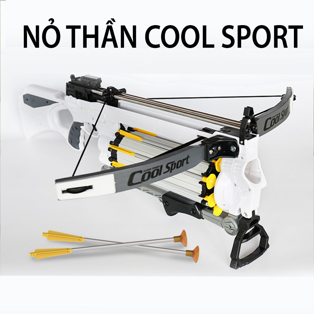 Cung Tên Cool Sport, Nỏ Thần Bắn Mút Dính Tường, Tặng Sẵn Bia Tập Bắn Đồ Chơi Trẻ Em