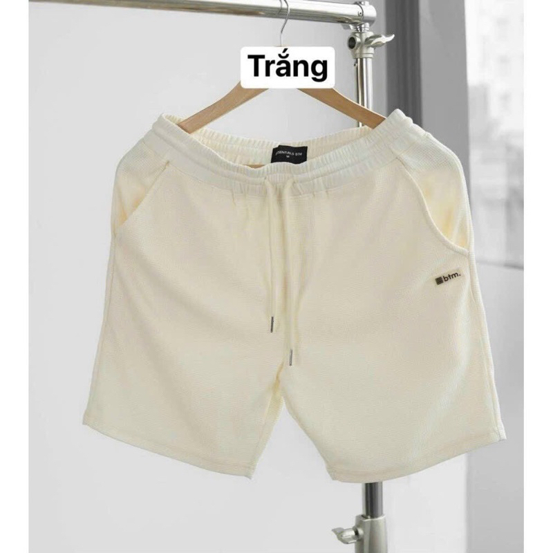 Quần đùi tổ ong Nam  thoáng mát, có túi