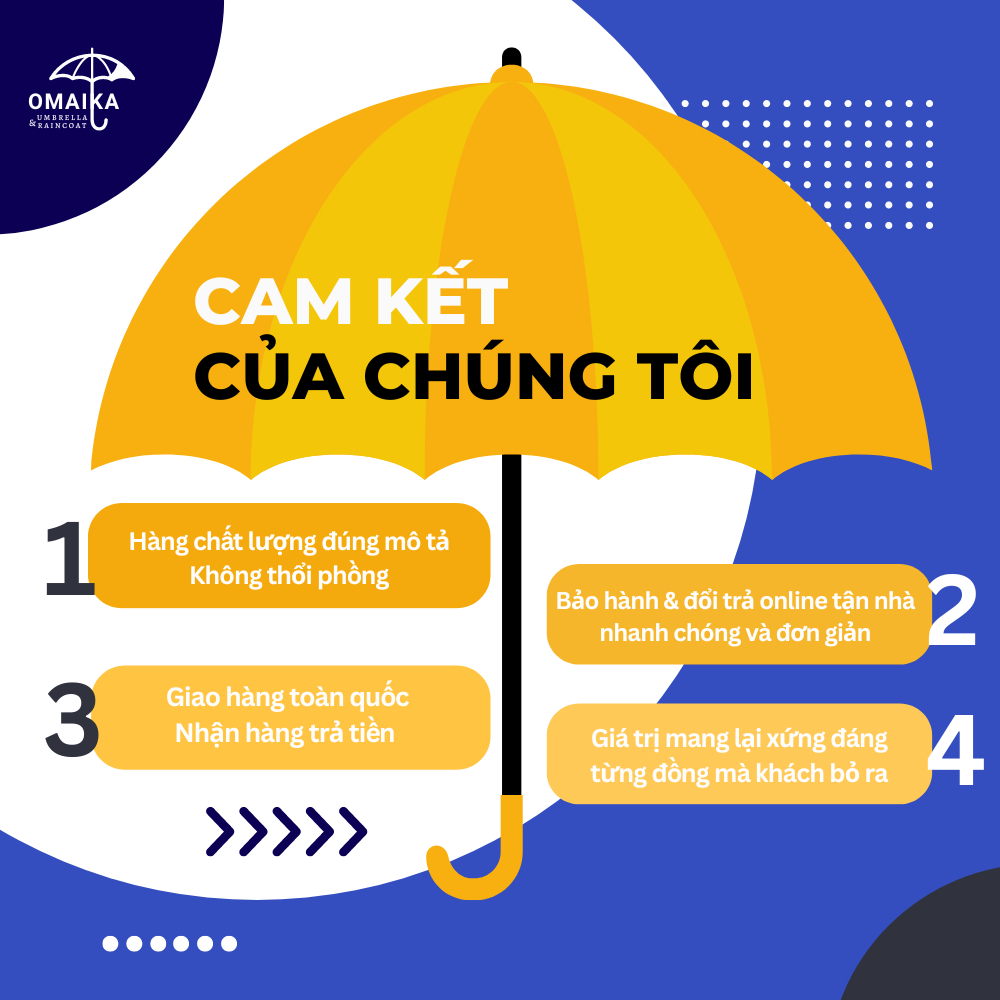 Ô Dù Golf Cán Dài Omaika Cổ Điển Che Nắng Che Mưa Chống Tia UV 24 Nan Cỡ Lớn Dù Chụp Hình Studio