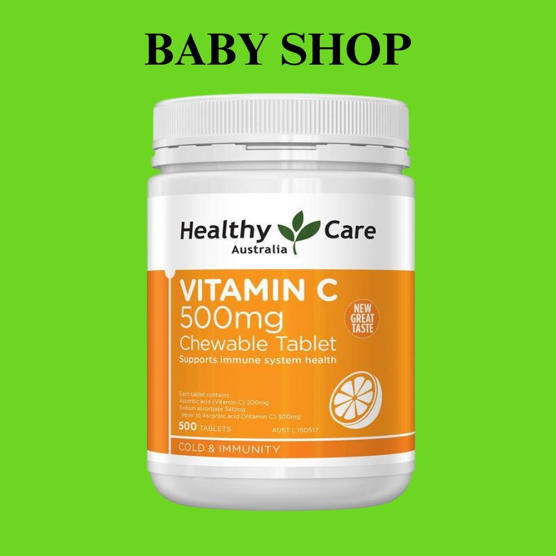 Vitamin C Healthy care 500 viên đẹp da, giảm thâm, nám, sạm, tăng cường đề kháng