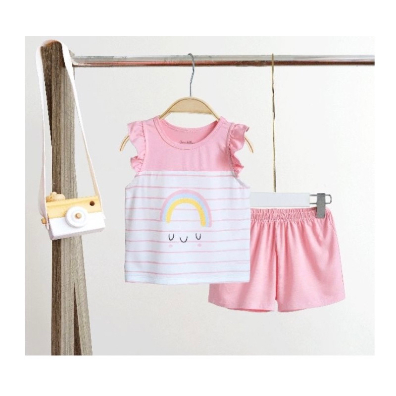 Bộ Ba lỗ chất petit hãng GoodMama cho bé trai bé gái mềm, thoáng mát.