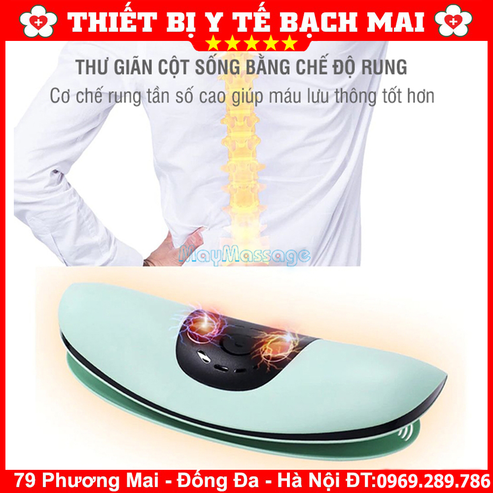 Máy Massage Lưng Kéo Giãn Cột Sống Điều Trị Đau Mỏi Lưng, Thoát Vị Thoái Hoá Lumbar Massager