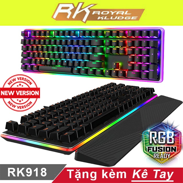 Bàn phím cơ RK918 Led RGB - Phím cơ Royal Kludge RK 918 Led RGB
