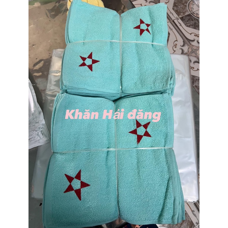 Khăn mầm non cotton in 50  hình khác nhau