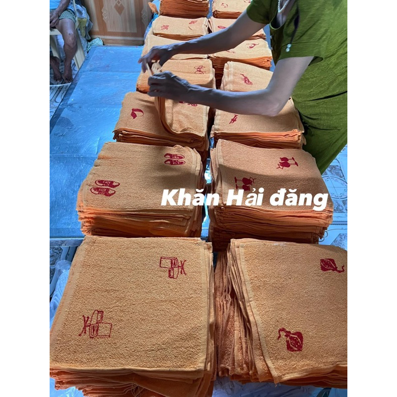 Khăn mầm non cotton in 50  hình khác nhau