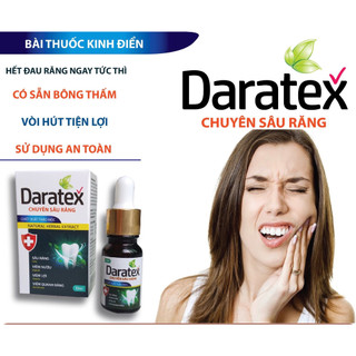 Daratex Dung dịch chấm sâu răng tác dụng nhanh tại vị trí đau sâu răng lọ 10ml