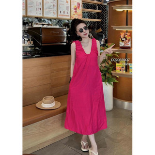 Đầm suông sát nách nhún vai sang trọng VIENS STORE