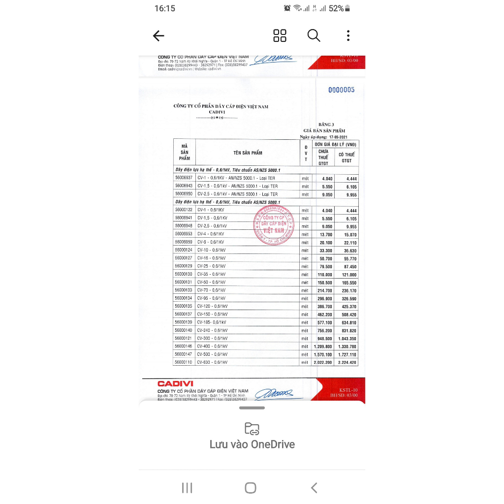 Dây Điện CADIVI Dây Đôi Hai Vỏ 2,5, 1.5 CVmo