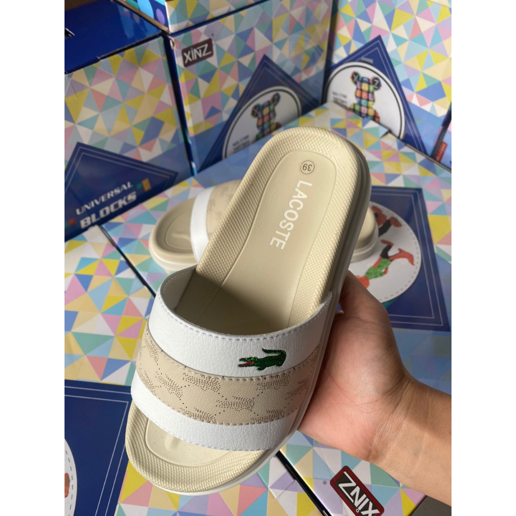 Dép lê nam Lascote, Dép nam quai ngang  quai da 2 lớp đế cao su cao cấp tôn dáng nhiều màu phối đồ cực chất hot 2023