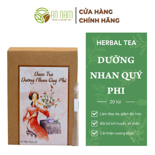 Trà thảo mộc giảm lão hóa đẹp da quý phi dưỡng nhan an nam tea dạng 20 gói, giảm mụn, nếp nhăn, cải thiện sắc đẹp