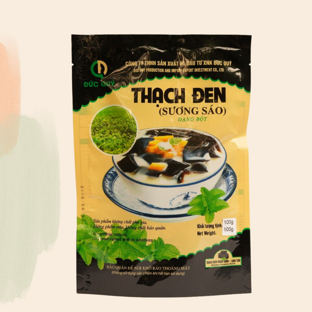 Bột Thạch đen (sương sáo) ĐỨC QUÝ 10 gói 1000g