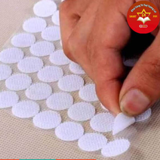  Băng Dính Gai Velcro Tròn Khóa nhám Có Sẵn Keo Dán Các Loại  1.3 cm  Cặp   