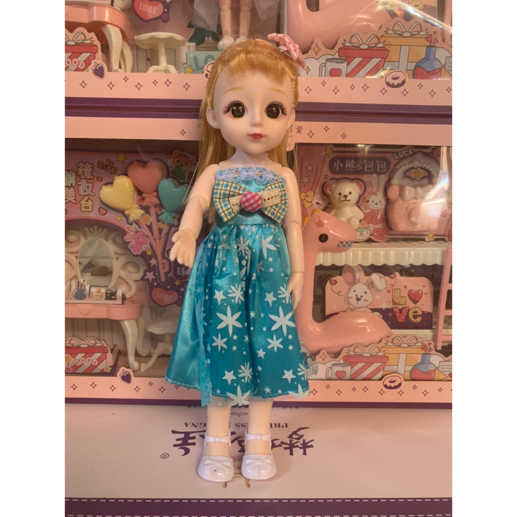 Búp bê barbie có khớp 30cm giá rẻ,đồ chơi cho bé gái phát triển trí tuệ