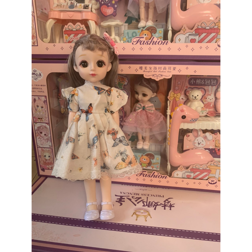 Búp bê barbie có khớp 30cm giá rẻ,đồ chơi cho bé gái phát triển trí tuệ