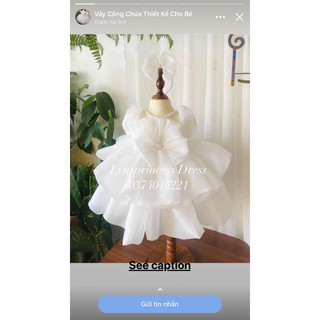 váy thiết kế cho bé 12kg