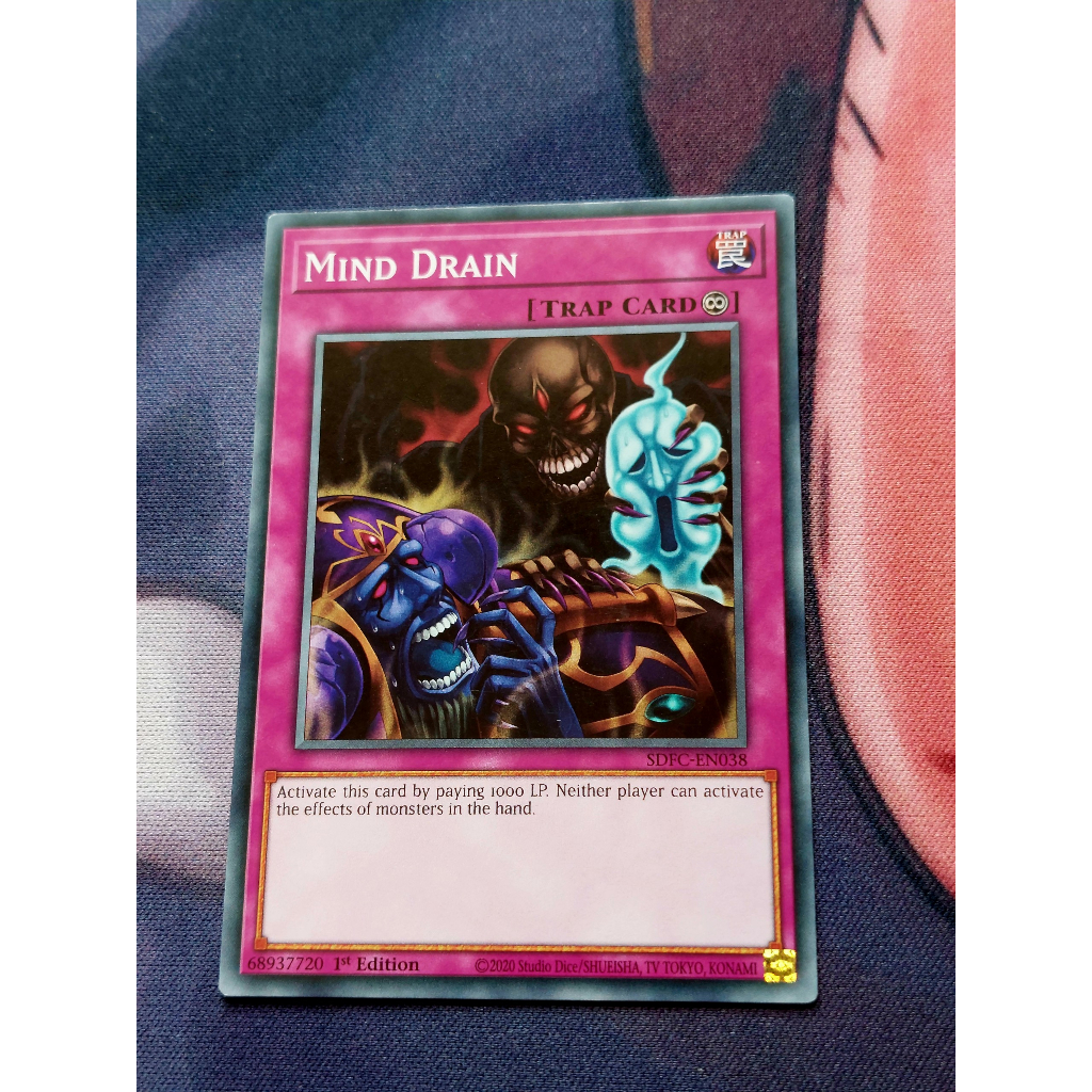 Thẻ Bài Mint90 Yugioh Trap Mind Drain - Common