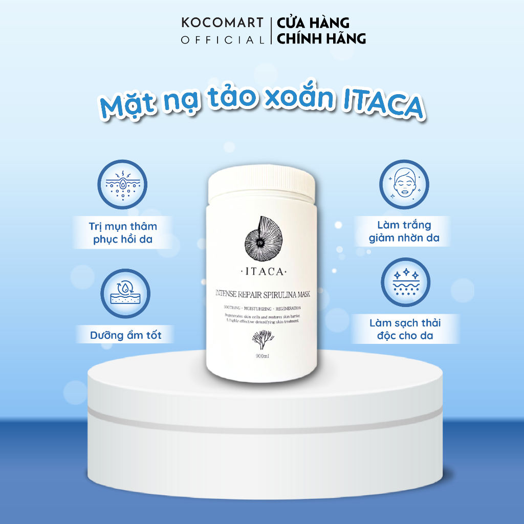 Mặt nạ tảo xoắn ITACA Thanh lọc làn da, cải thiện độ săn chắc và đàn hồi cho da, cho làn da căng sáng, khoẻ mạnh
