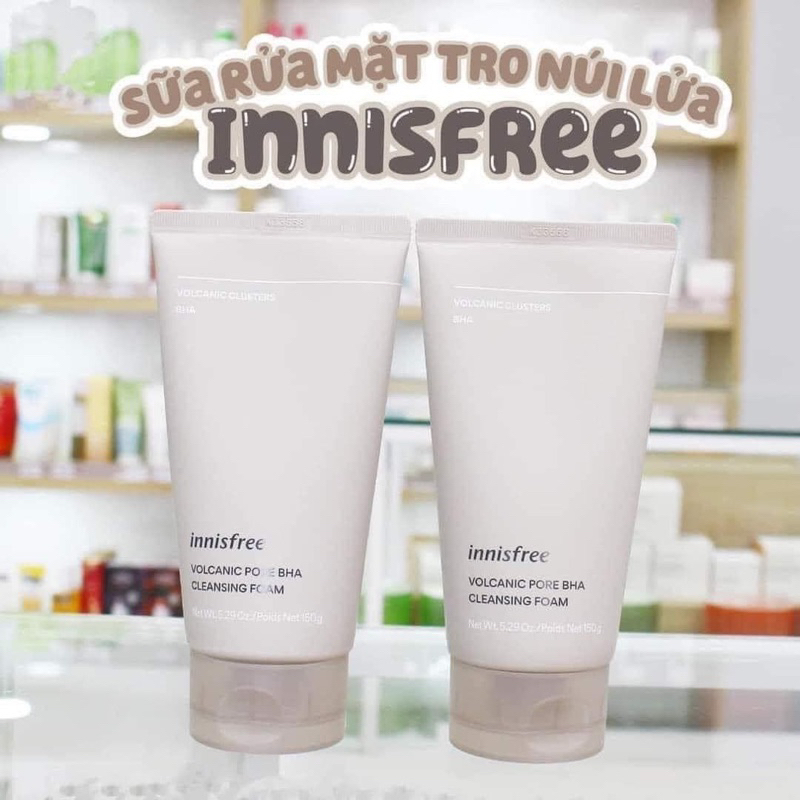 Sữa rửa mặt tro núi lửa Innisfree Jeju Volcanic Pore Cleansing Foam EX