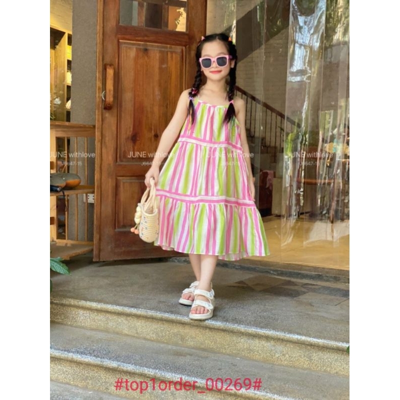 Váy bé gái siêu xinh mix đồ thoải mái size 1-10