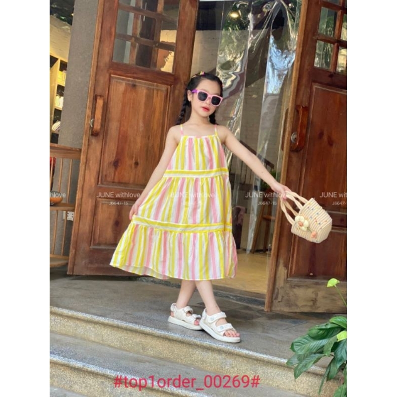 Váy bé gái siêu xinh mix đồ thoải mái size 1-10