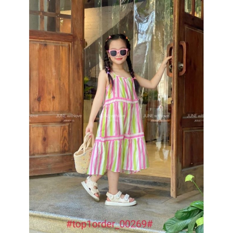 Váy bé gái siêu xinh mix đồ thoải mái size 1-10