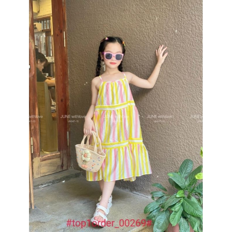Váy bé gái siêu xinh mix đồ thoải mái size 1-10