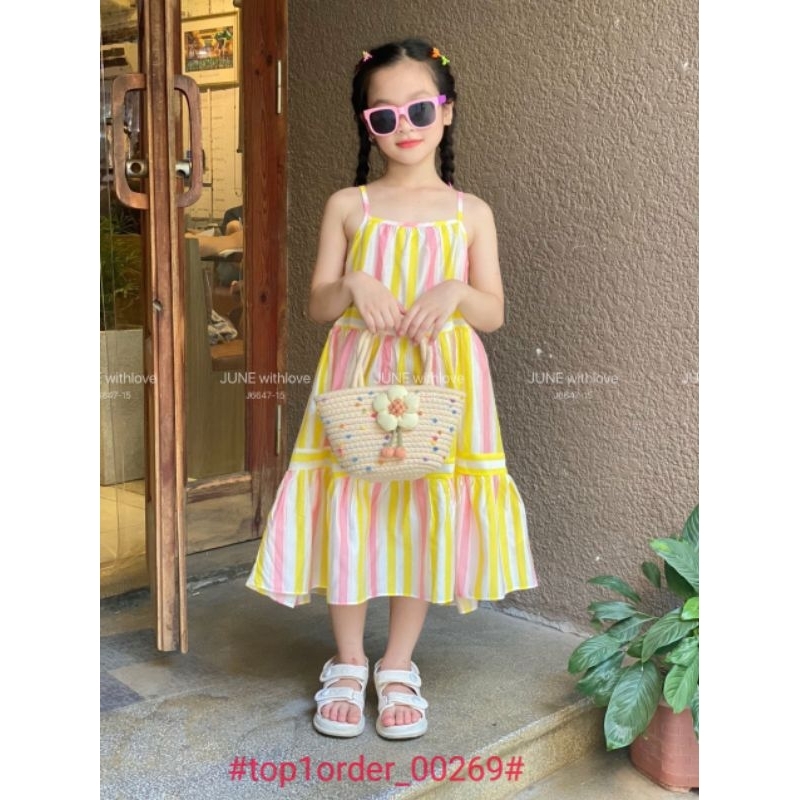 Váy bé gái siêu xinh mix đồ thoải mái size 1-10