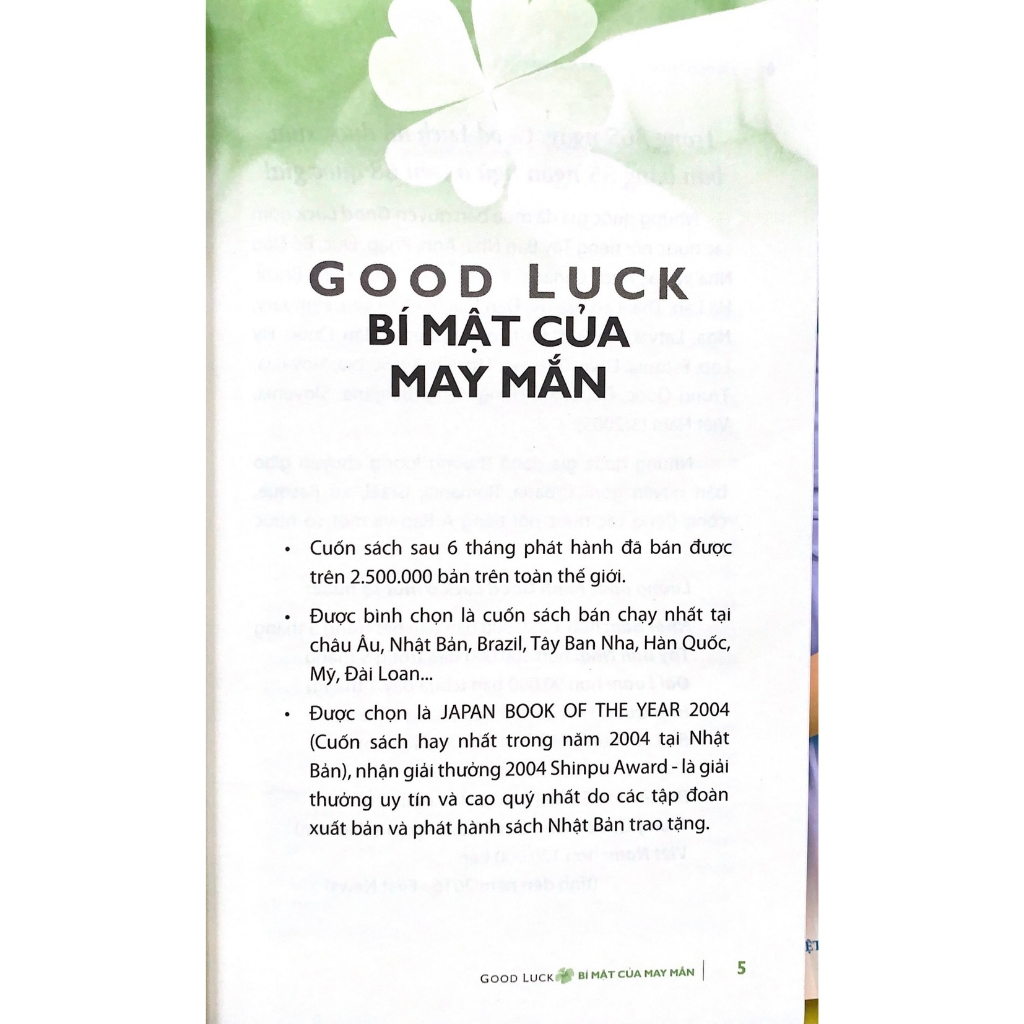 Sách Bí Mật Của May Mắn