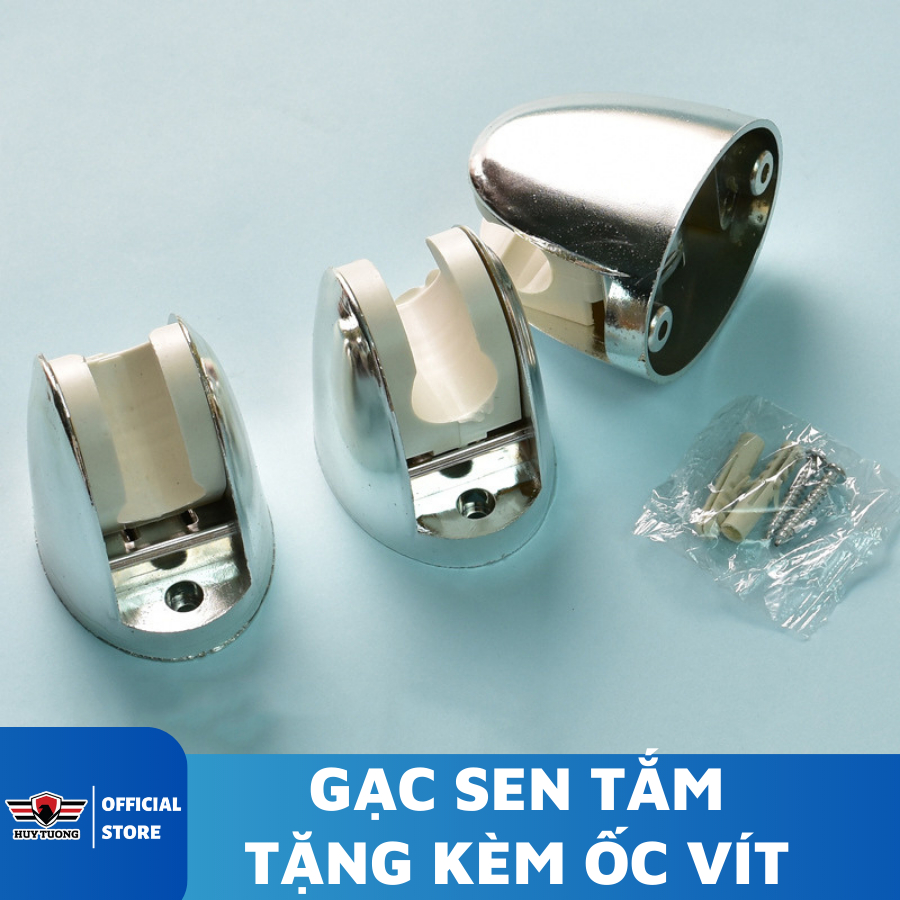 Dụng cụ giá đỡ vòi xịt vệ sinh, màu bạc inox, có 3 nấc điều chỉnh  thiết kế bền bỉ  - HUY TUONG