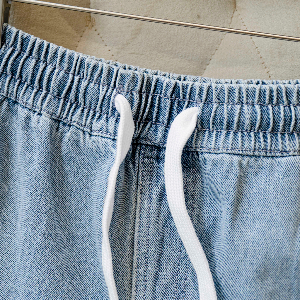 Quần Short Jeans Nam Cao Cấp Lưng Thun 0202 BY COTTON