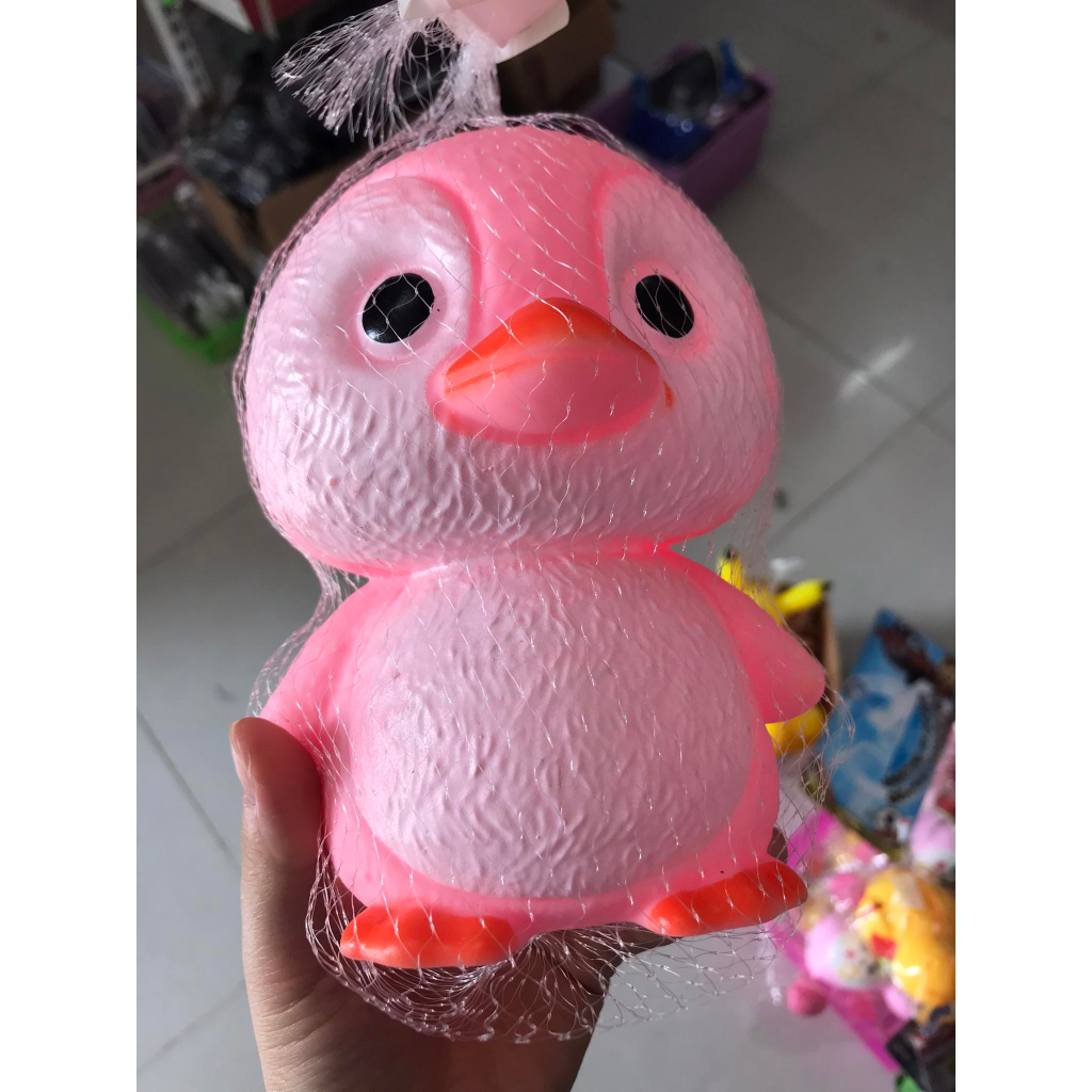 Vịt Hồng- Thú Bóp Kêu Chít Chít Gianh Cho Bé