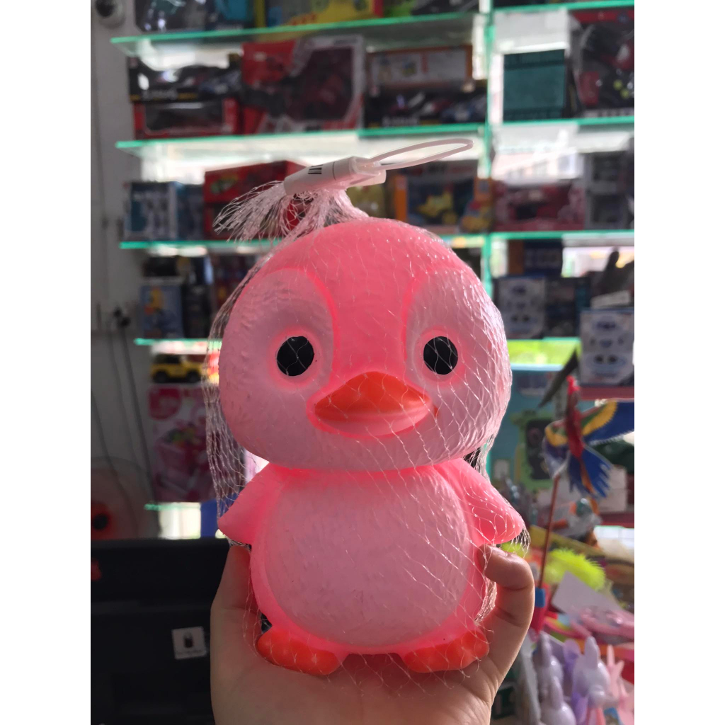 Vịt Hồng- Thú Bóp Kêu Chít Chít Gianh Cho Bé