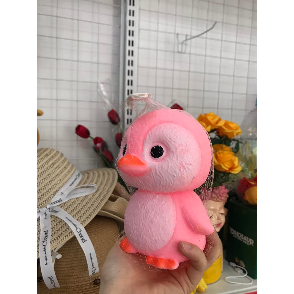 Vịt Hồng- Thú Bóp Kêu Chít Chít Gianh Cho Bé