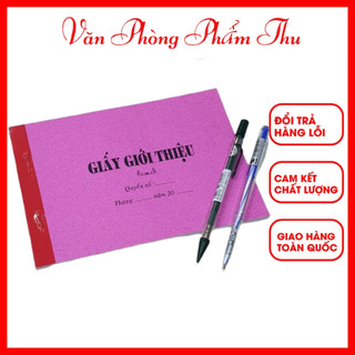Giấy giới thiệu 50 tờ - văn phòng phẩm thu