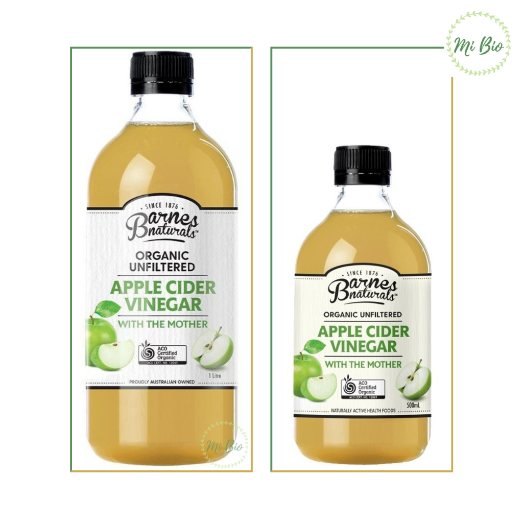 Giấm táo hữu cơ dòng Classic (có giấm cái) Barnes Naturals - Organic Apple Cider Vinegar (with mother)