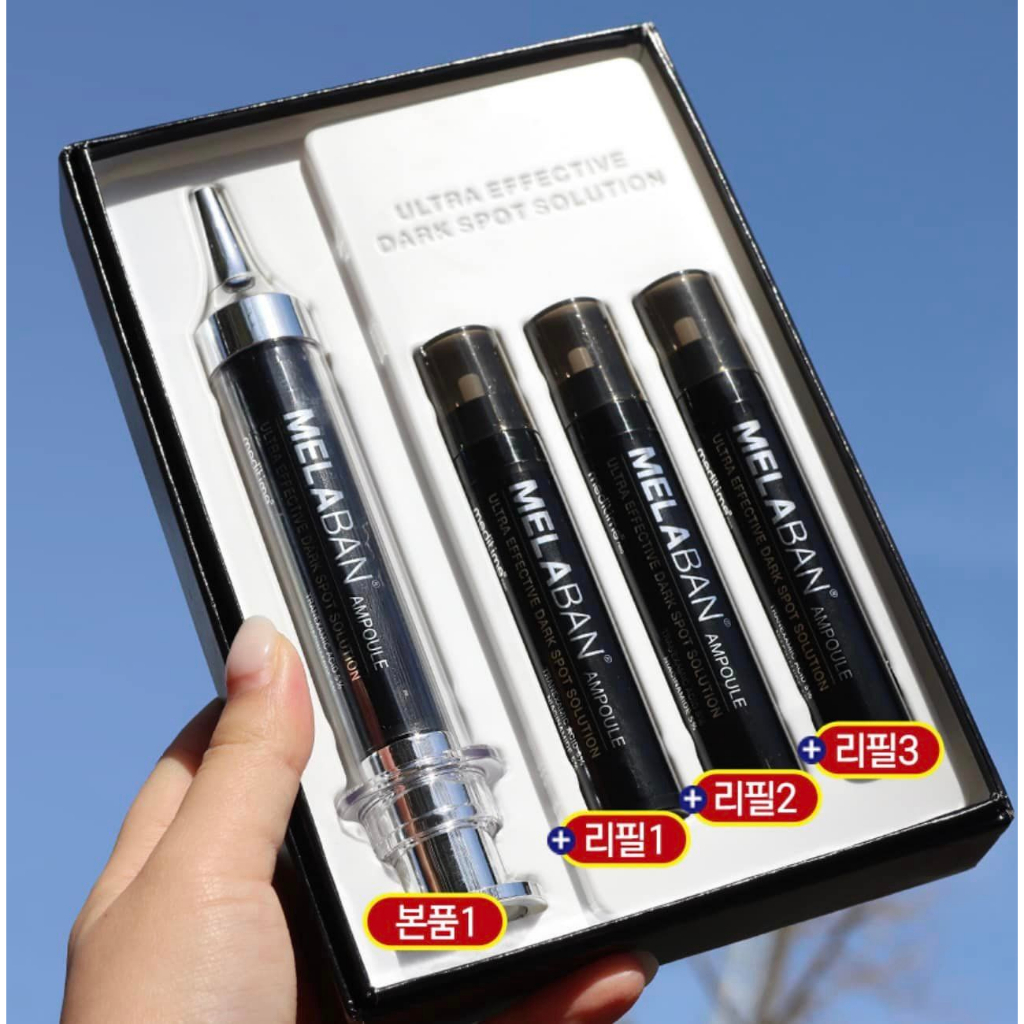Bộ tinh chất xử lý nám, Đốm Nâu và làm trắng da MELABAN ampoule sale 89%