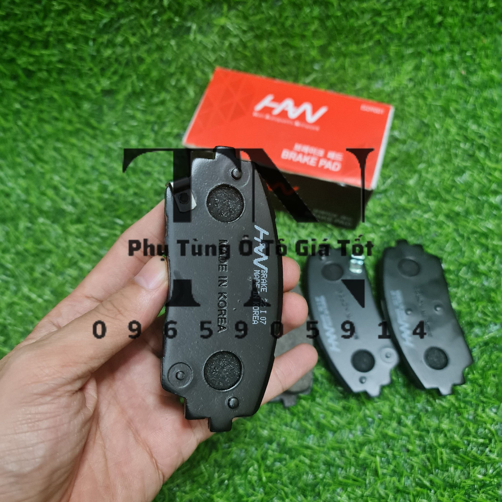 Má phanh (bố thắng) đĩa trước xe Kia Morning (2012-2021) (Mã: 581011YA00/581011YA10)