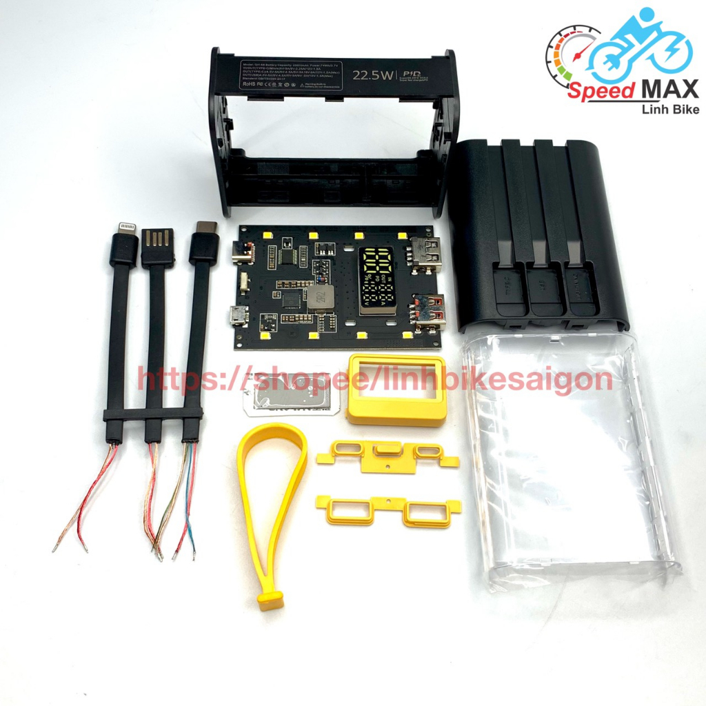 Box sạc dự phòng 3 cell 18650