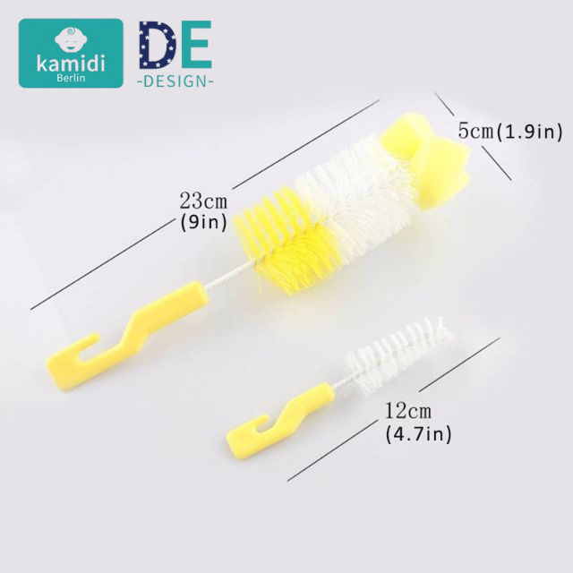 Cọ Vệ Sinh Bình Sữa Kamidi 2 Chi Tiết Màu Ngẫu Nhiên