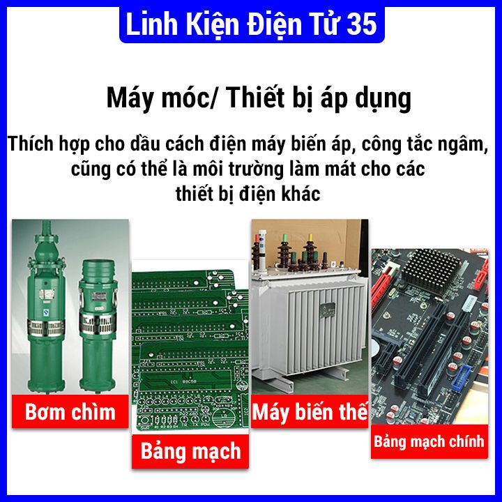 Dầu bôi trơn và bảo trì ,trống bụi bẩn,tản nhiệt cho máy móc thiết bị thể tích lọ 100ml