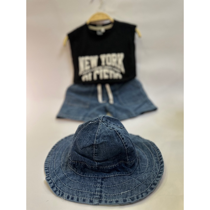 Bộ quần bò 3 chi tiết cho bé trai